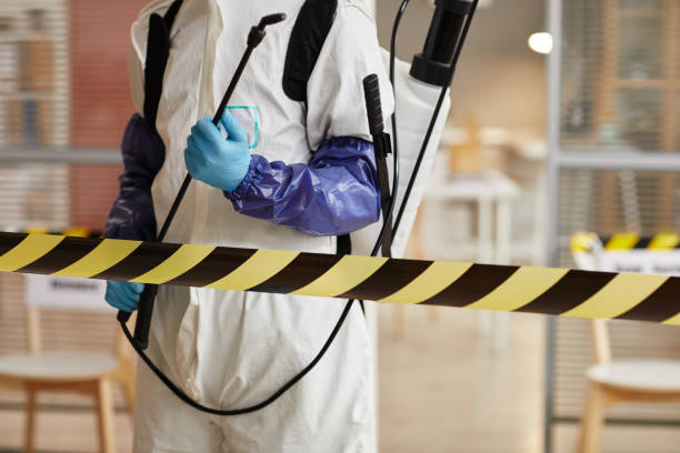 Professional Biohazard Cleanup technician working in Oak Ridge, NJ